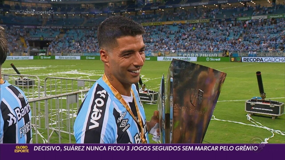 Em mais uma decisão no Grêmio Suárez vence mais de 80 das finais