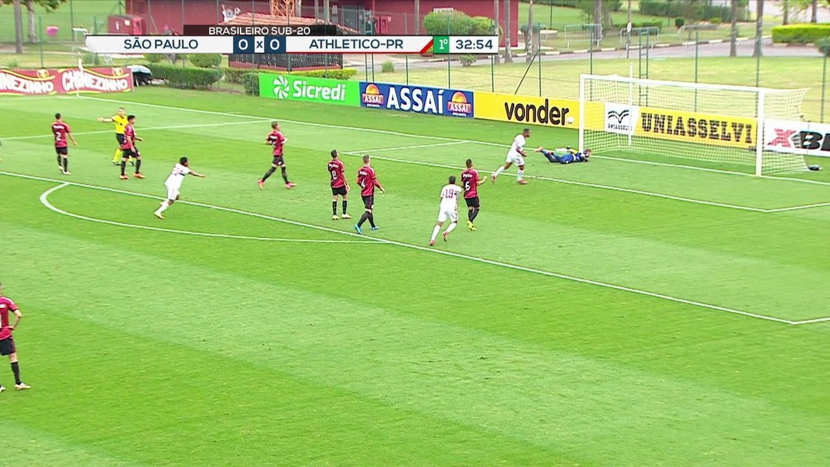 Sub 20 Athletico é derrotado pelo São Paulo e se despede do Brasileiro