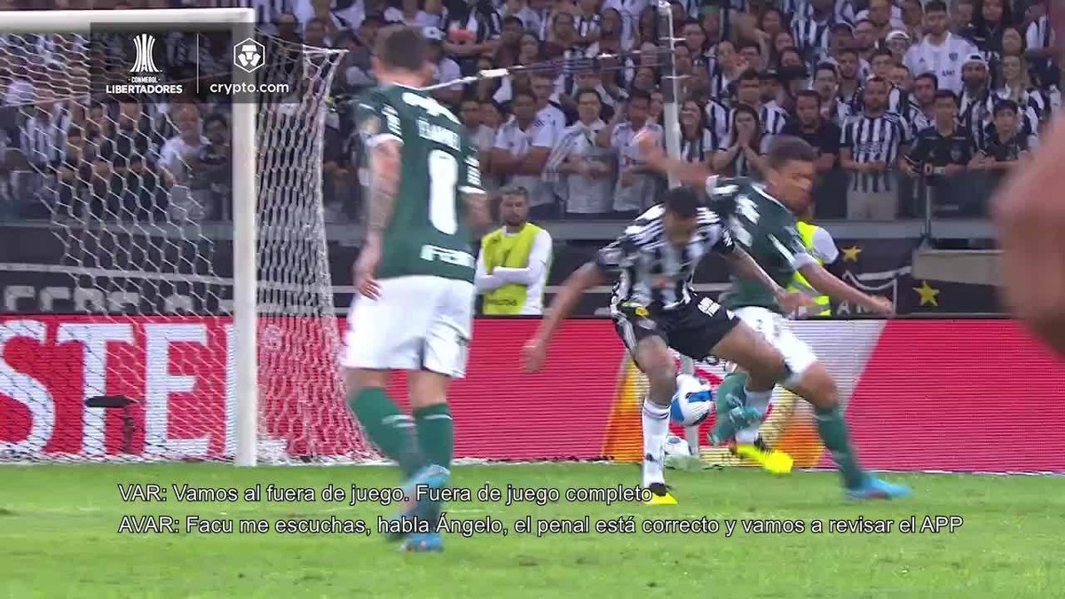 Atlético MG x Palmeiras Conmebol libera áudio do VAR em pênalti para o