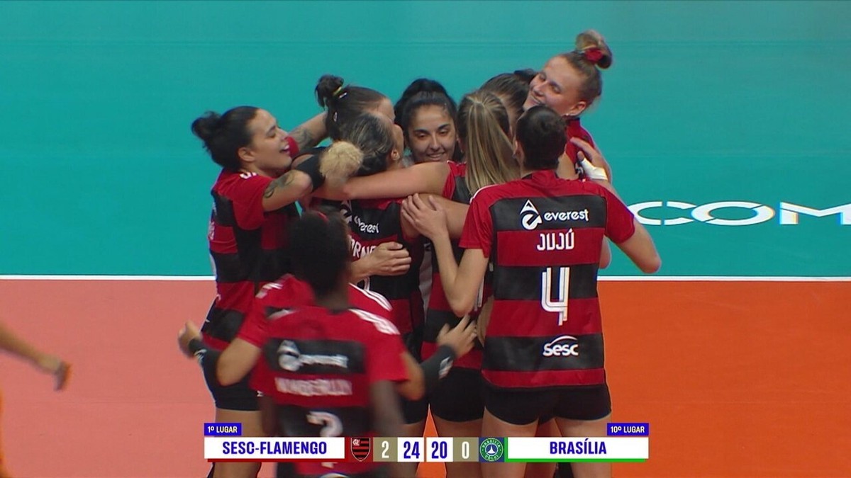 Sesc Flamengo vence o Brasília e segue na liderança isolada da