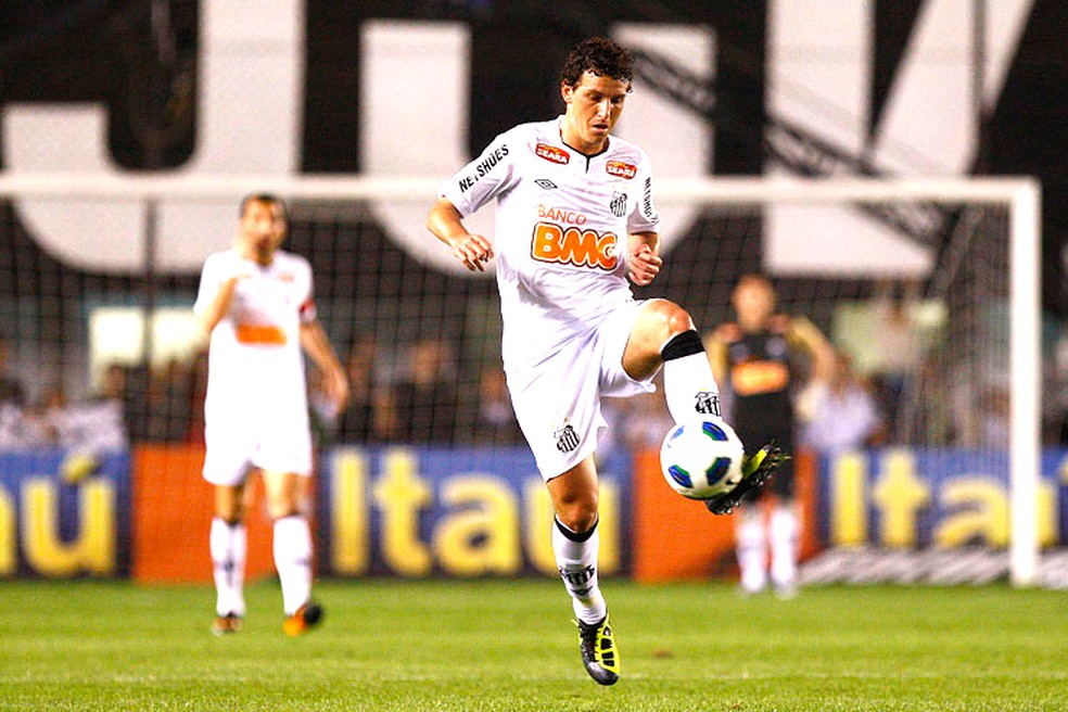Elano, Santos X Flamengo 2011 — Foto: Ricardo Saibun / Santos FC