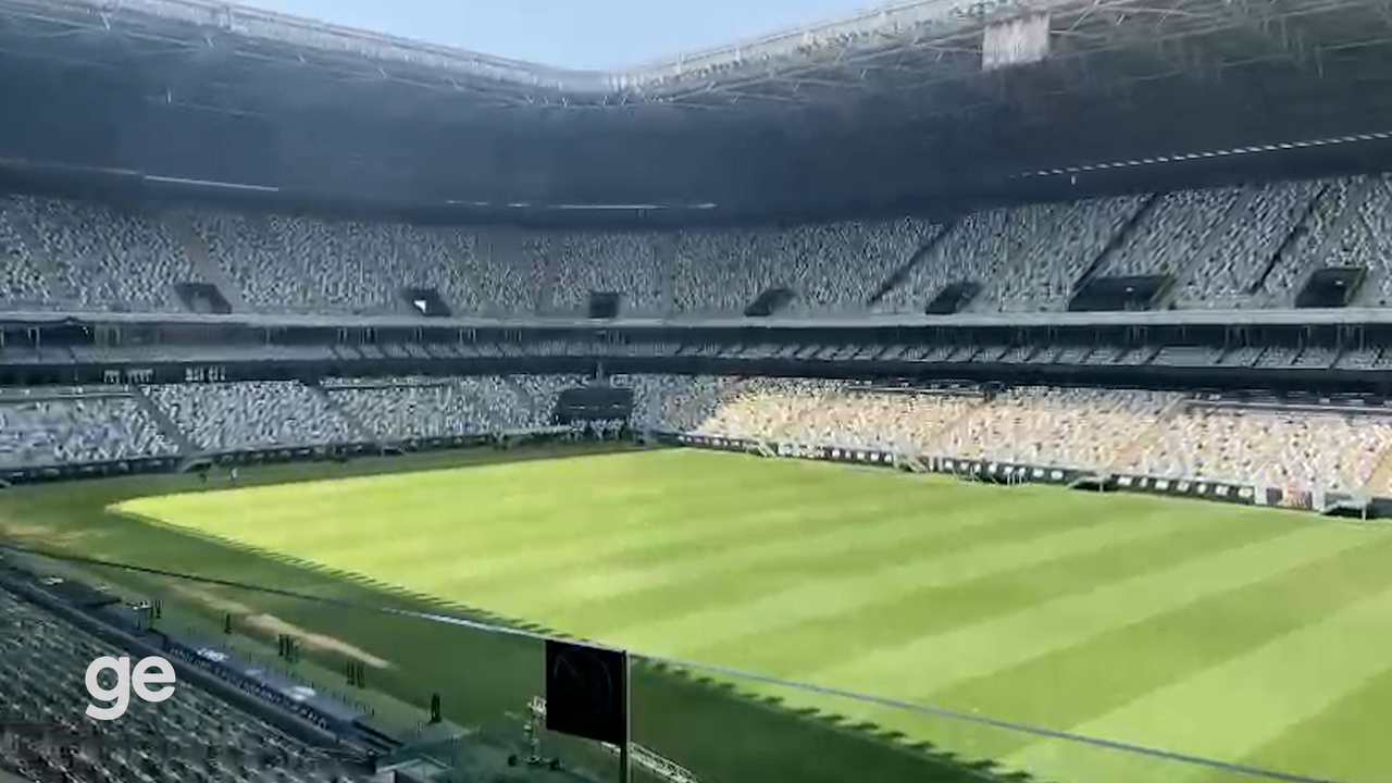 Veja as condições do gramado da Arena MRV nesta segunda-feira, dia 2 de setembro