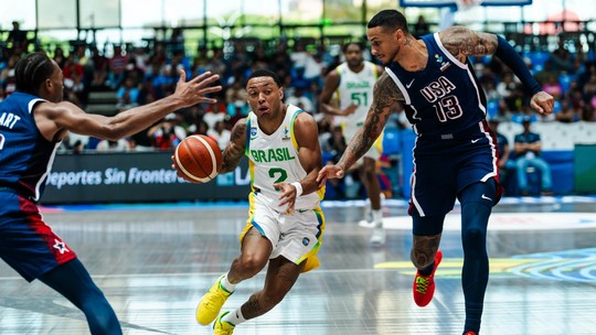 Brasil reage, vira sobre os Estados Unidos e vai à final da Copa América - Depois de estar 20 pontos atrás no placar, seleção comandada por Aleksander Petrovic cresce no último período e garante vaga na final pela segunda vez consecutiva