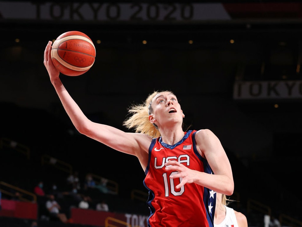 Breanna Stewart é tricampeã olímpica pelos Estados Unidos — Foto: Gregory Shamus/Getty Images