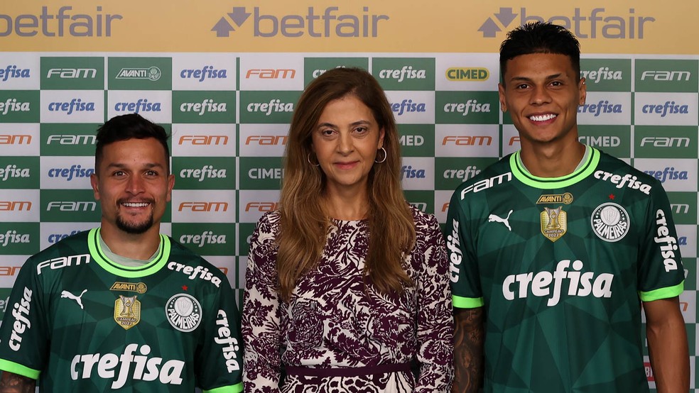 Únicos reforços do Palmeiras, Artur e Richard Rios custaram R$ 51 milhões — Foto: Cesar Greco/Palmeiras
