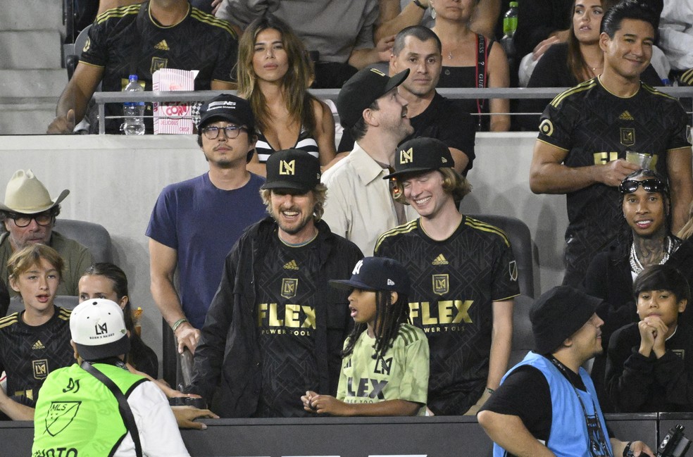 Ator Owen Wilson durante o jogo entre Los Angeles FC e Inter Miami — Foto: Getty Images