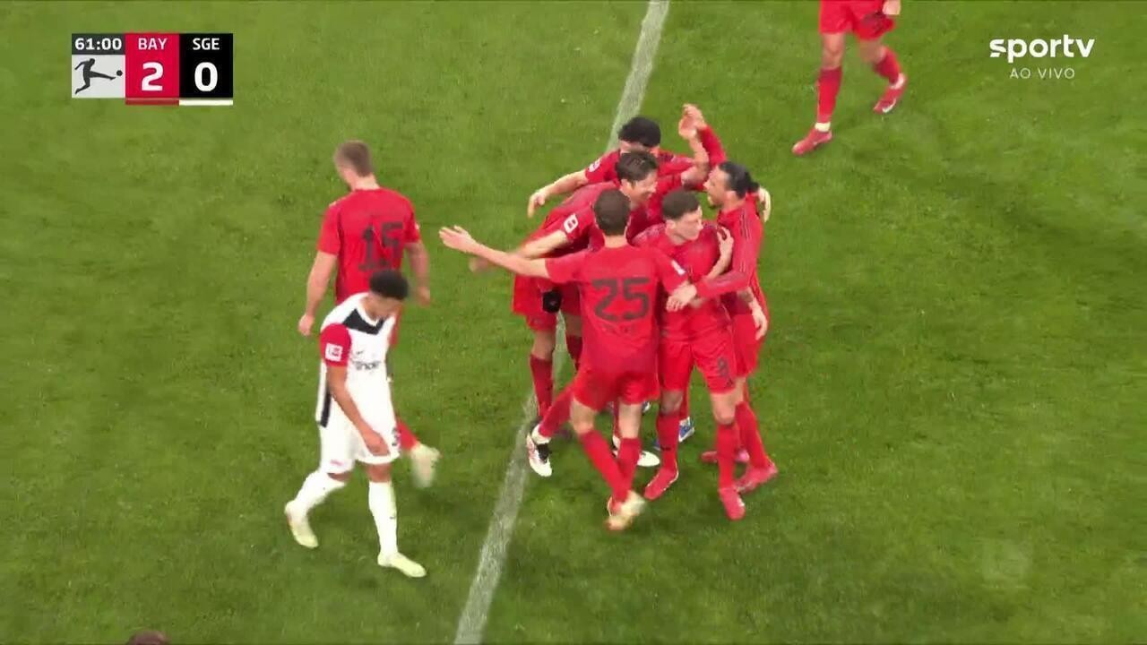 Bayern de Munique goleia e tira de vez o Eintracht Frankfurt da briga por título na Bundesliga