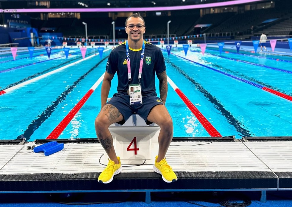 Gabriel Santos, atleta de natação do Brasil — Foto: Reprodução