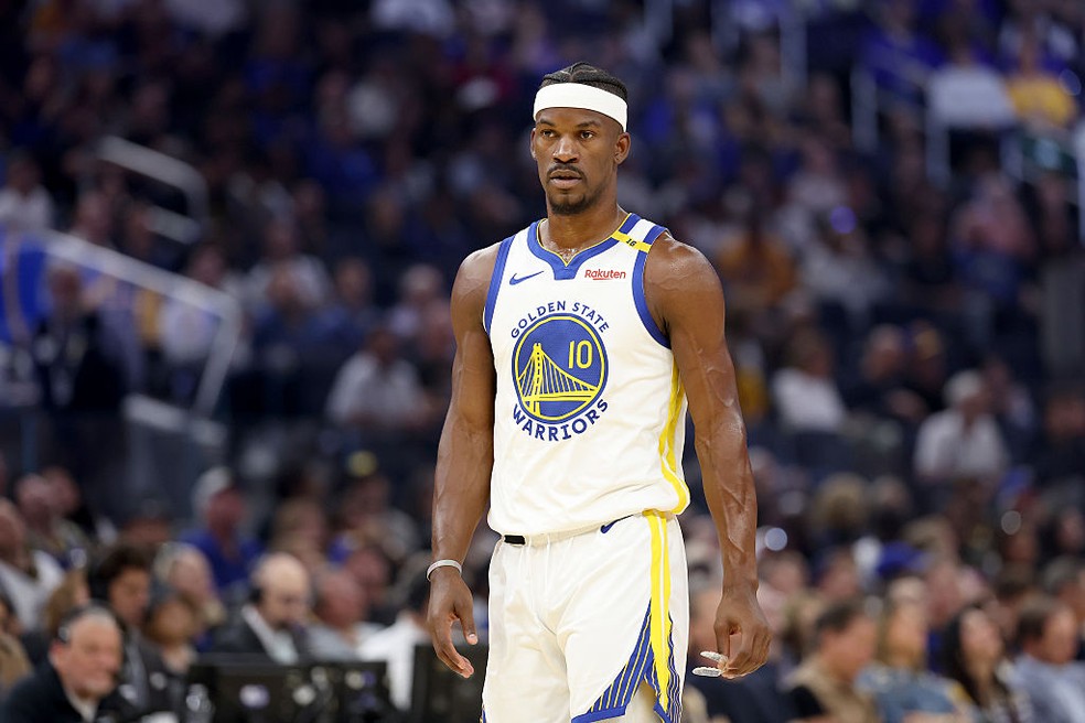 Jimmy Butler foi um dos destaques da vitória do Golden State sobre os Grizzlies — Foto: Getty Images