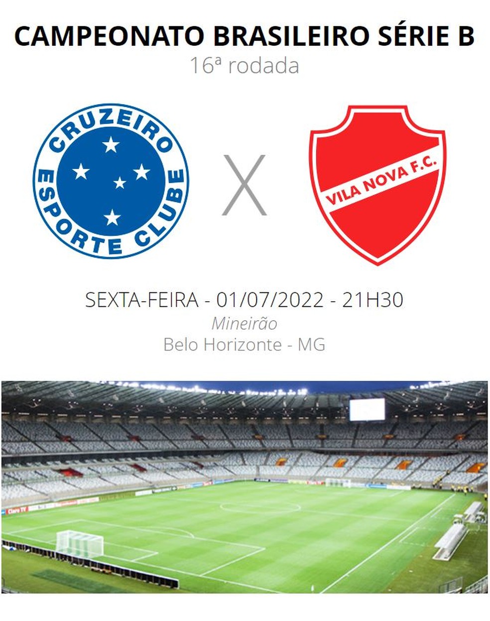 Veja os próximos jogos do Cruzeiro no Campeonato Brasileiro