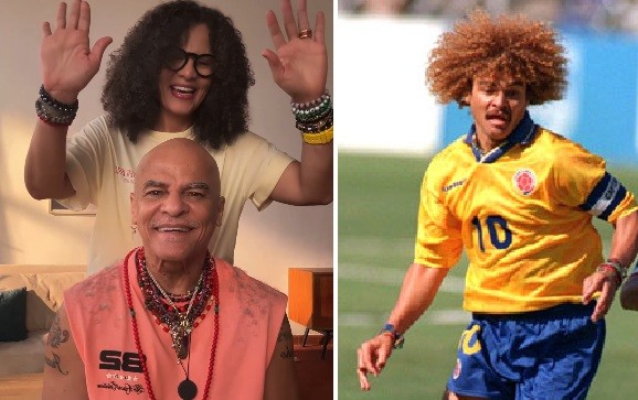 Colombiano Carlos Valderrama raspa a famosa cabeleira que marcou época no futebol sul-americano