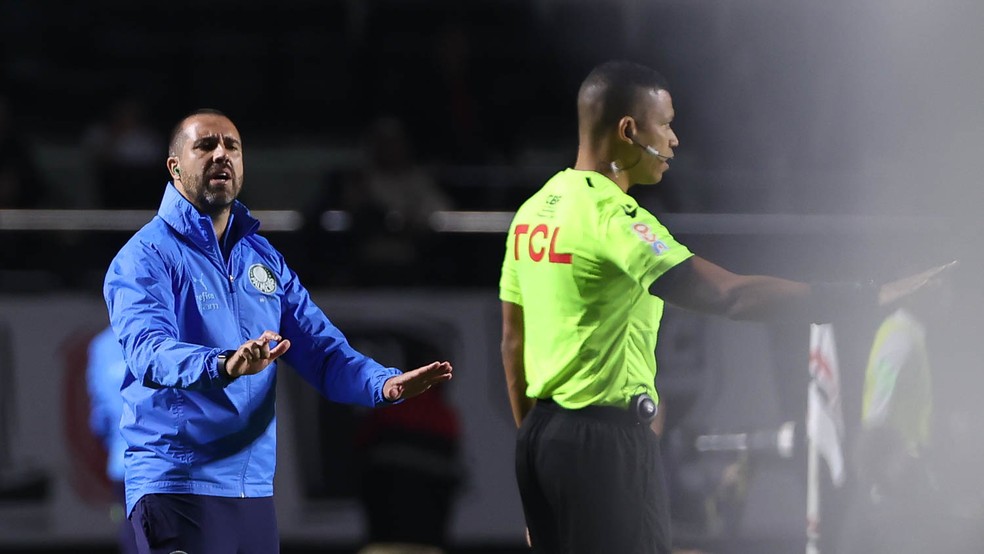 João Martins em São Paulo x Palmeiras pela Copa do Brasil — Foto: Cesar Greco/Palmeiras