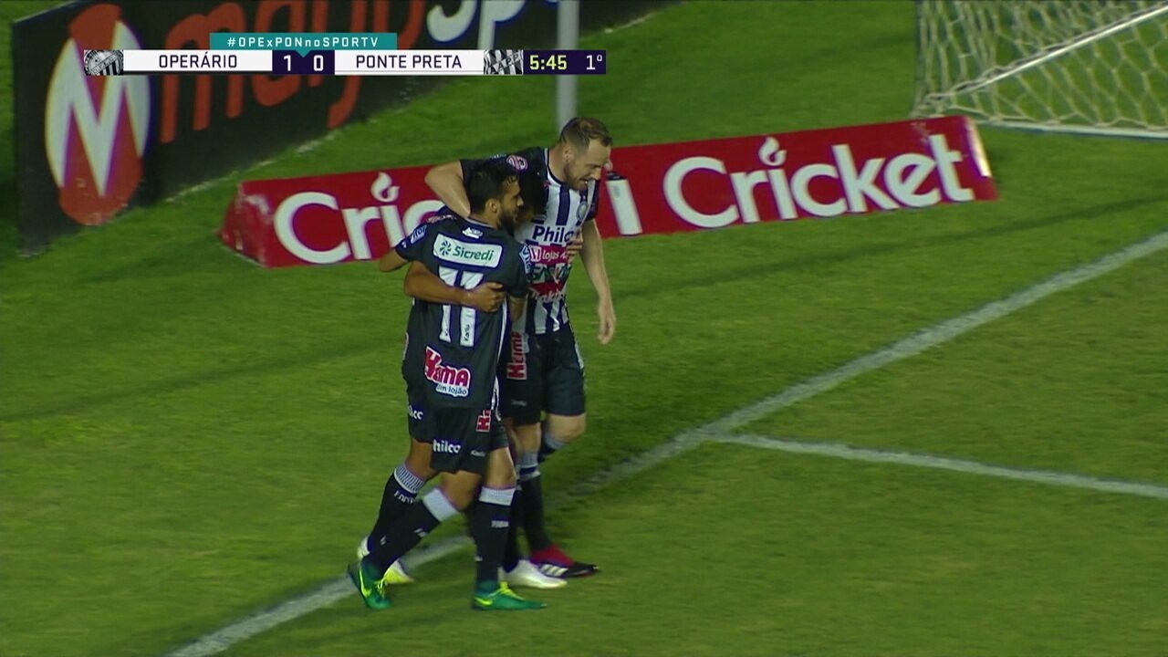 Operário-PR 1x0 Ponte Preta: veja o gol e os melhores momentos do jogo ...