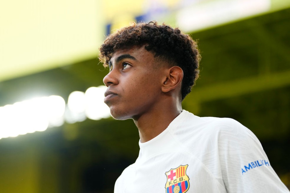 Lamine Yamal, joia de 16 anos do Barcelona — Foto: Getty Images