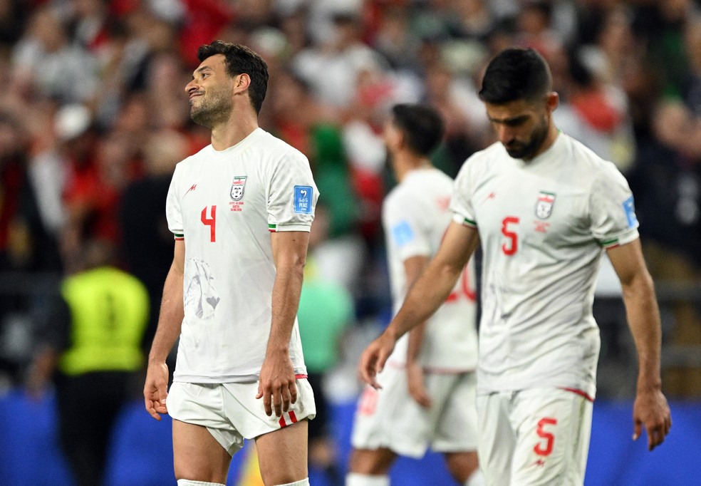 Shoja Khalilzadeh lamenta gol do Irã anulado pelo VAR — Shoja Khalilzadeh