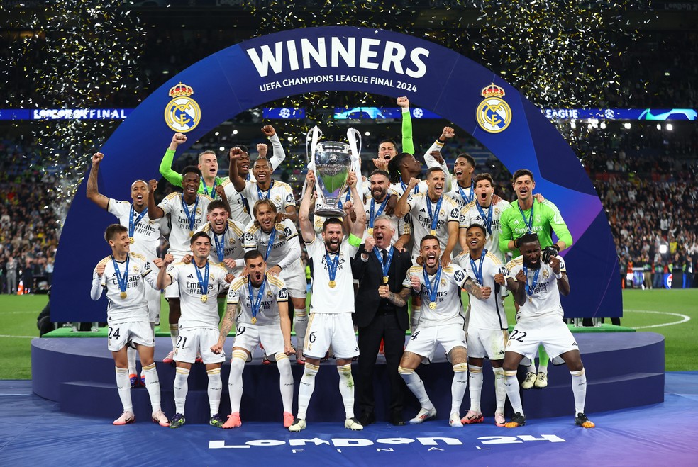 O Real Madrid é o atual campeão da Champions League — Foto: REUTERS/Carl Recine