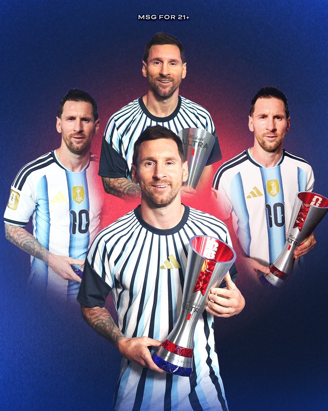 Messi acumula quatro prêmios de Melhor da Partida e fica a um de igualar marca de 2022