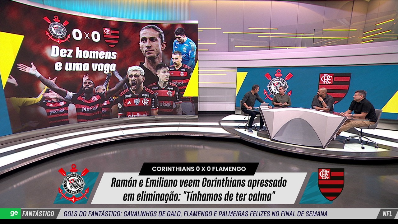 “Parece que a expulsão prejudicou mais o Corinthians que o Flamengo” afirma Lino