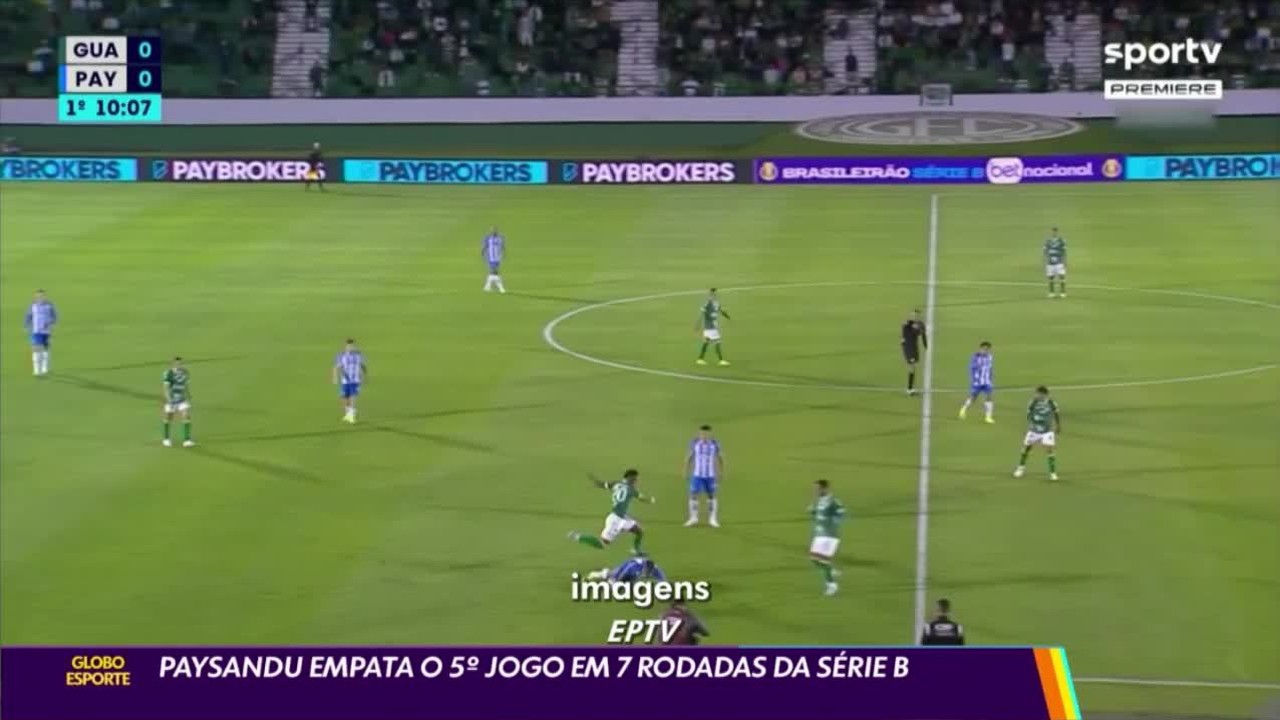 Paysandu empata com o Guarani pela 7ª rodada do Brasileiro