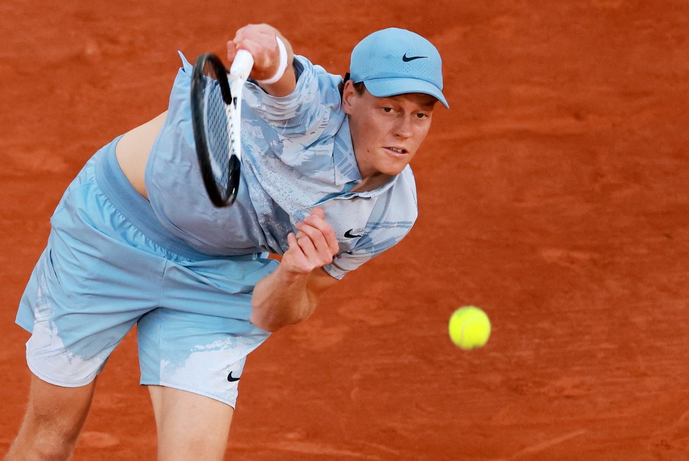 Jannik Sinner em Roland Garros — Foto: REUTERS/Stephanie Lecocq
