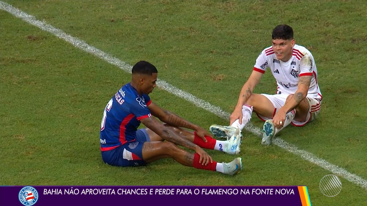 Bahia não aproveita chances e perde para o Flamengo na Fonte Nova