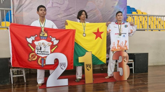 Com 10 ouros, Acre fatura 12 medalhas no Brasileiro Regional de Taekwondo, em Porto Velho - Foto: (Arquivo pessoal/Levy Azevedo)