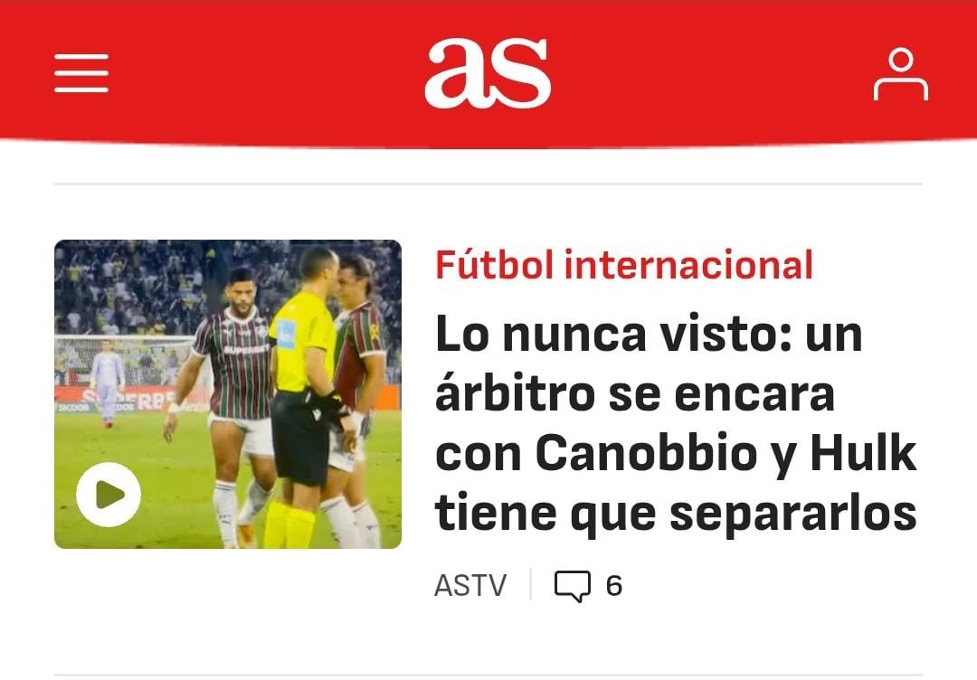 Fluminense critica árbitro por peitada em Canobbio contra o Vasco: "Postura de confronto físico incompatível"