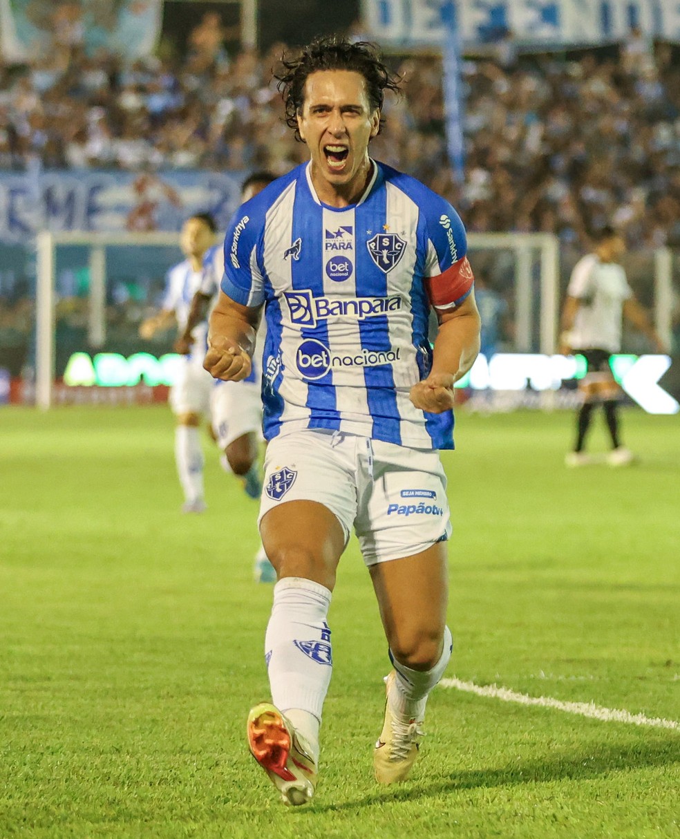 Entre os maiores artilheiros do Brasil, Nicolas vive temporada mais goleadora da carreira — Foto: Jorge Luís Totti/Paysandu