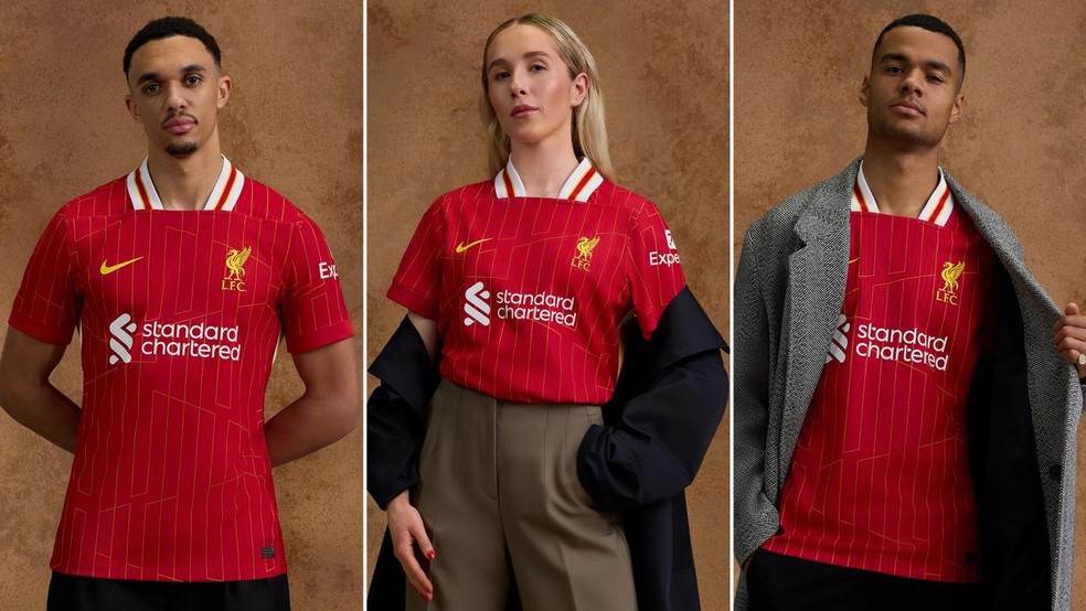 Liverpool divulga novo uniforme para a temporada 2024/25 | futebol inglês |  ge