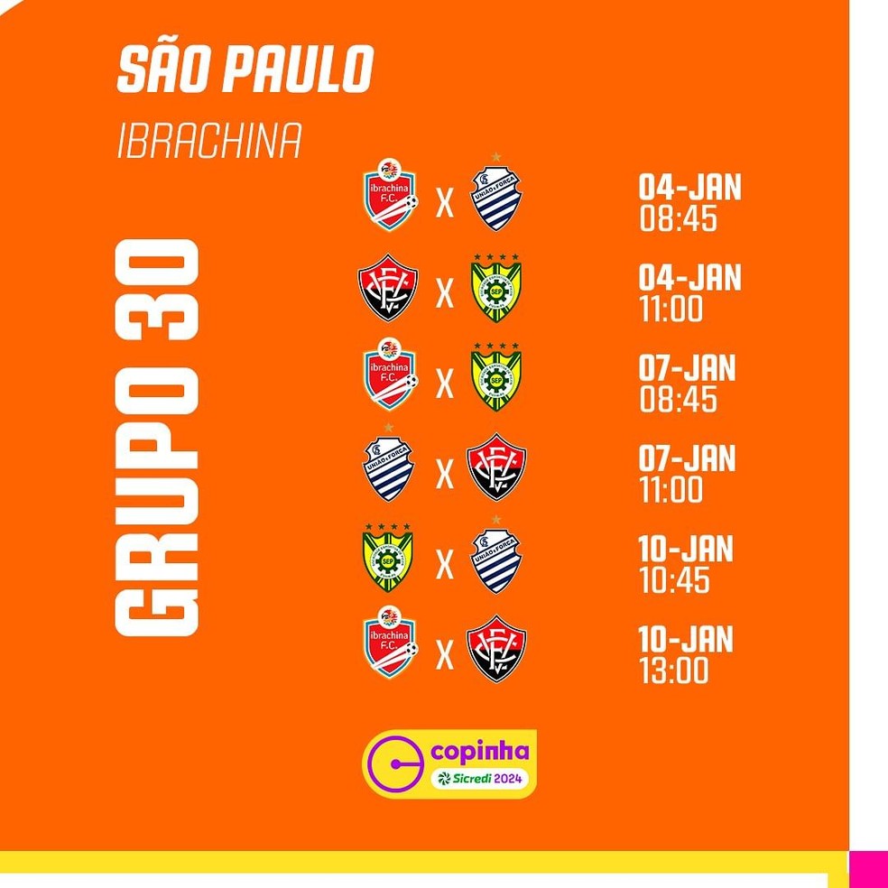 Federação Paulista divulga tabela da Copinha 2024; veja horário dos jogos  dos alagoanos, al