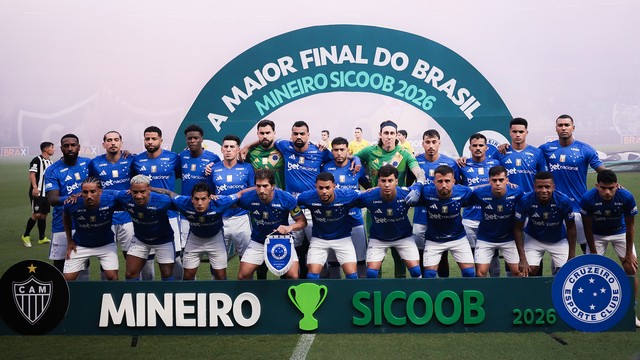 Time do Cruzeiro, na final do Campeonato Mineiro