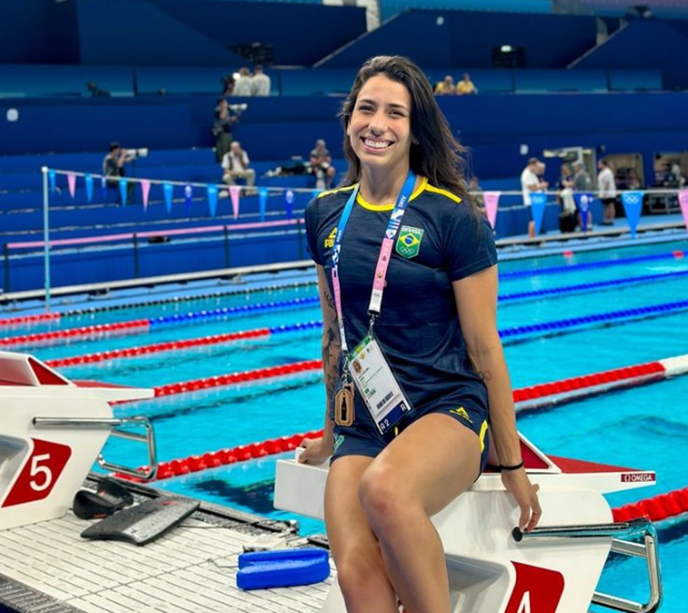 Ana Carolina Vieira, atleta de natação do Brasil — Foto: Reprodução