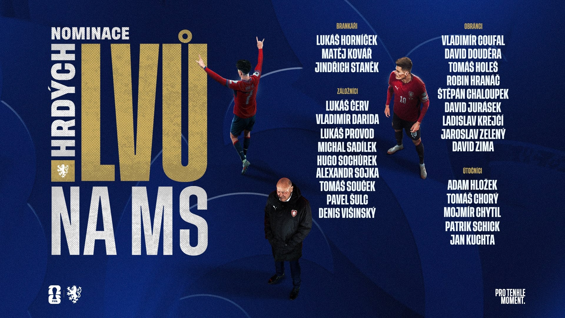 Convocados da República Tcheca para a Copa do Mundo 2026; veja a lista