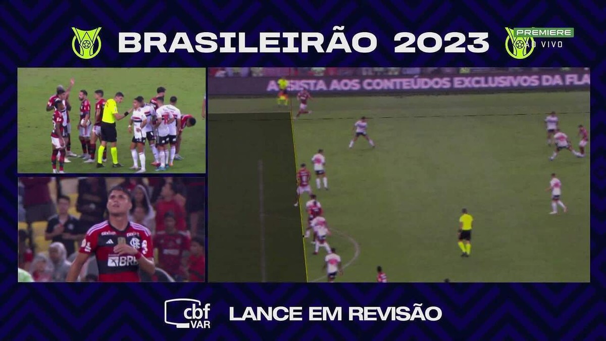 Foi ou não? Veja o lance do pênalti marcado para o Flamengo no primeiro  tempo