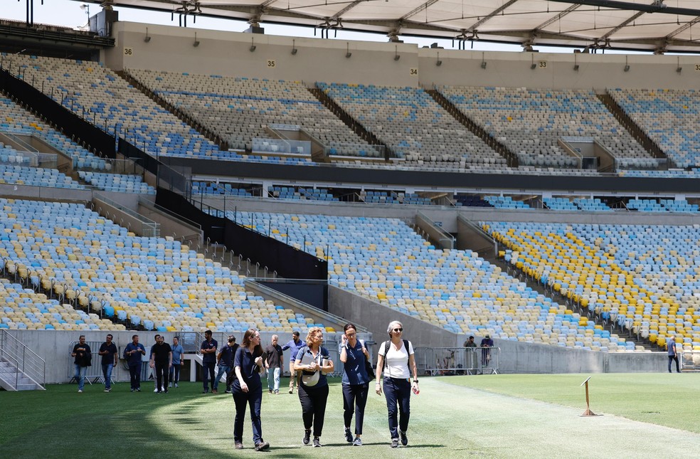 Comitiva da Fifa no Maracanã — Foto: Rafael Ribeiro/CBF