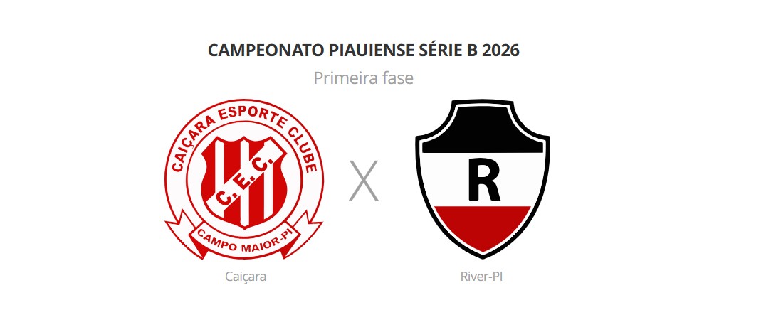 Caiçara x River-PI: veja prováveis escalações, horário e arbitragem