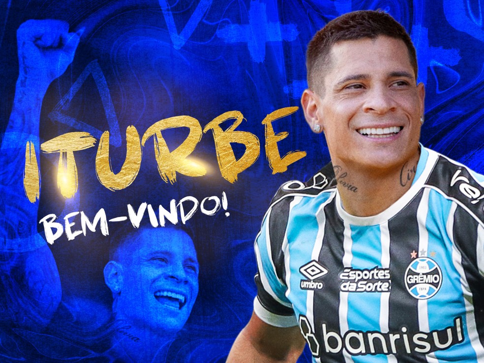 Iturbe é anunciado como jogador do Grêmio — Foto: Divulgação