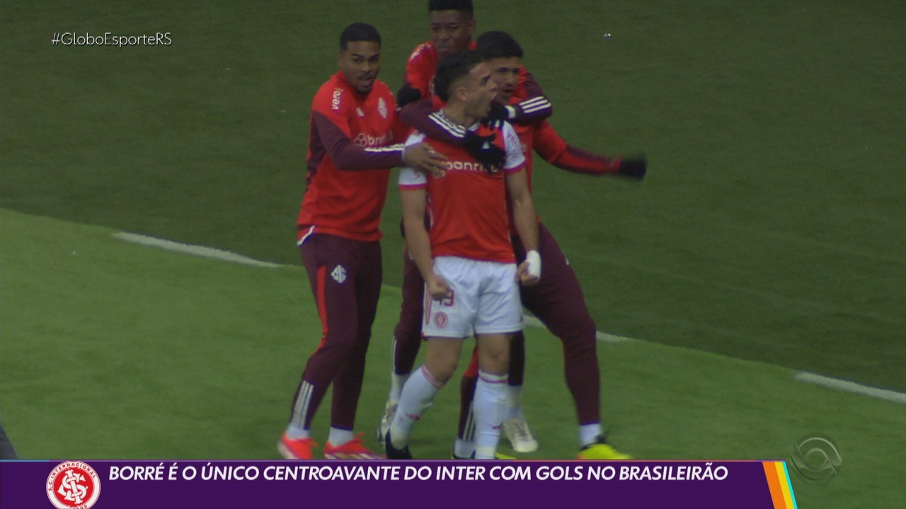 Borré é o único centroavante do Inter com gols no Brasileirão