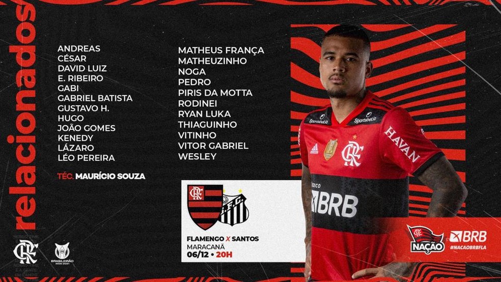 Escalação do Flamengo: Bruno Henrique vai jogar contra o Goiás?