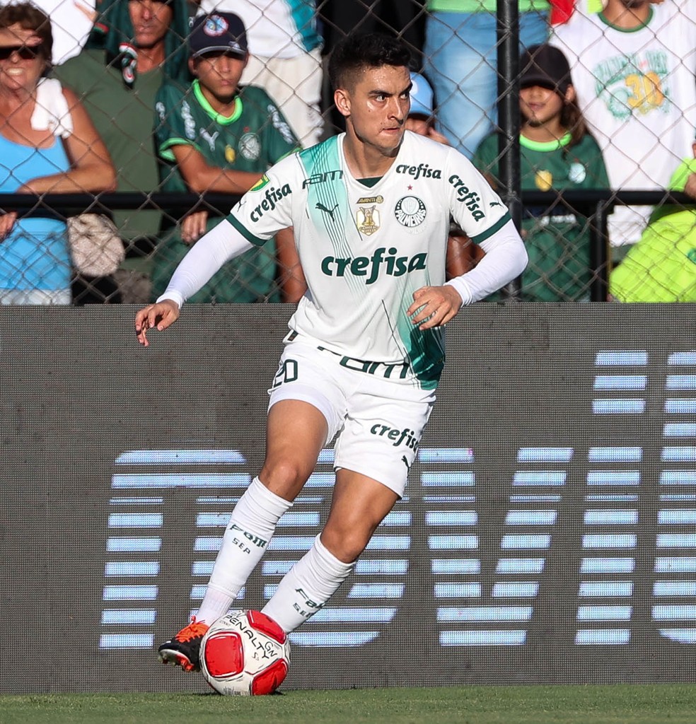 Atuesta em jogo entre Palmeiras x Novorizontino — Foto: Cesar Greco/Palmeiras