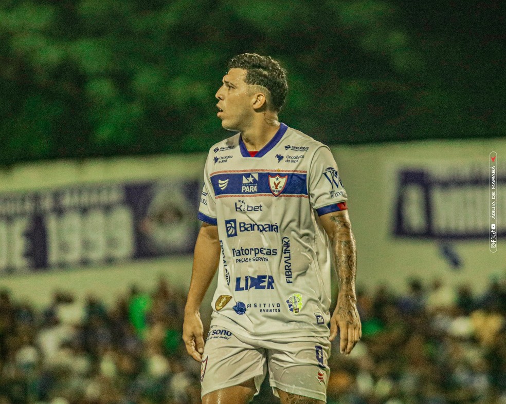 Iury Tanque é o vice-artilheiro do Águia na Copa do Brasil — Foto: Léo Lods/Águia de Marabá