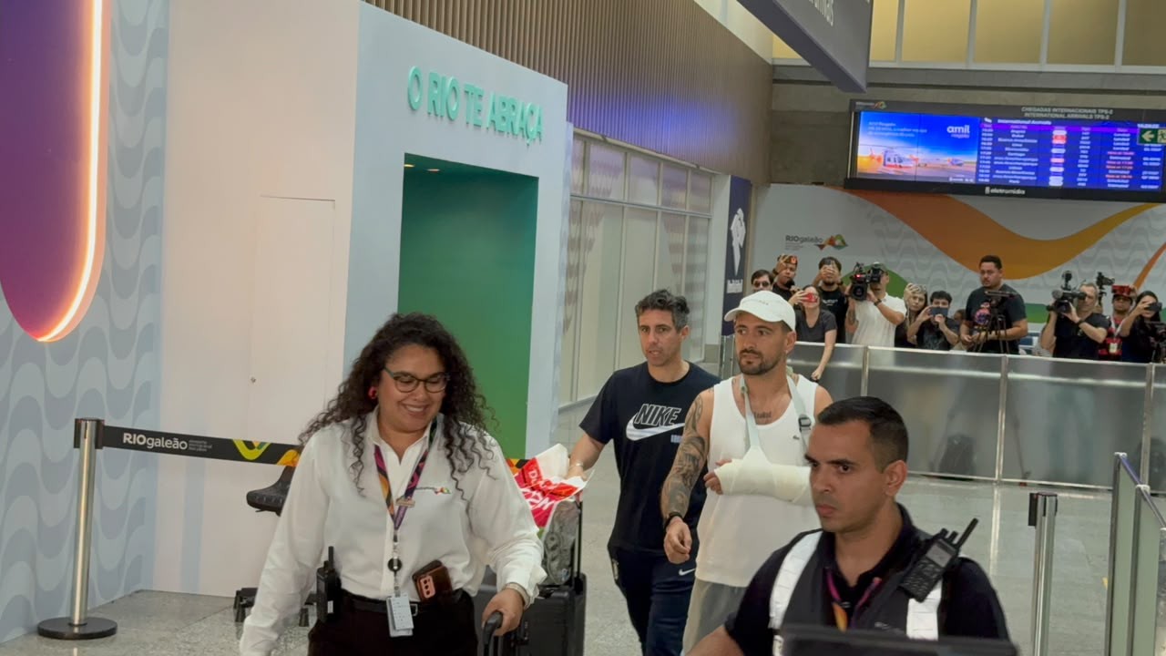 Arrascaeta, do Flamengo, chega ao Rio para passar por cirurgia: "Operar amanhã e voltar rápido"