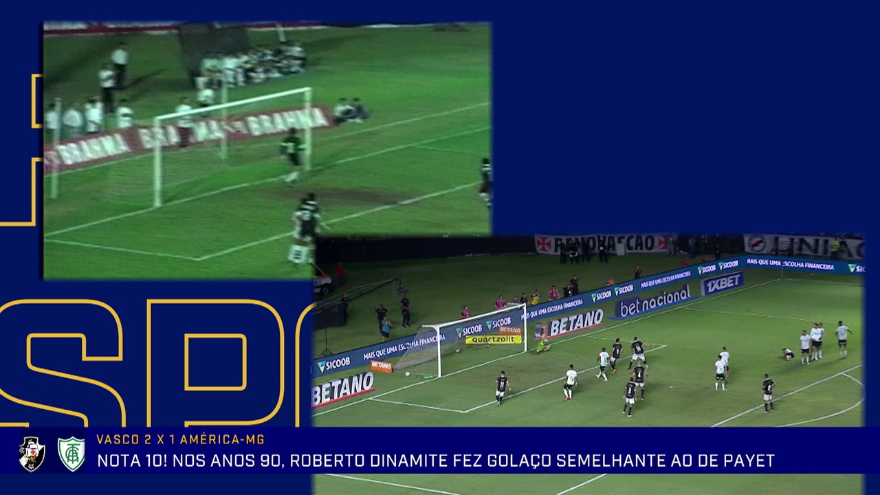 Após homenagem, Redação compara gols de falta de Payet e Dinamite pelo Vasco