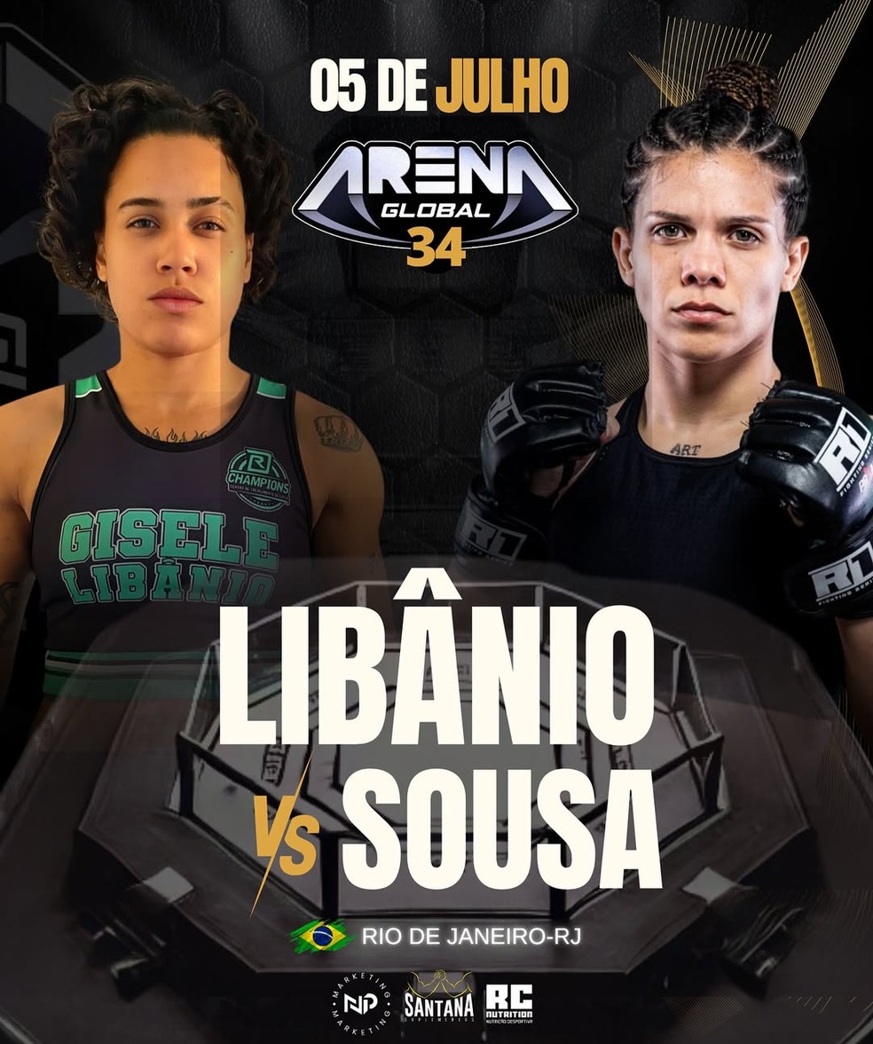 Acreana Waleska Karolaine Sousa vai enfrentar Gisele Libânio no Arena Global 34, em julho — Foto: Divulgação/Arena Global MMA