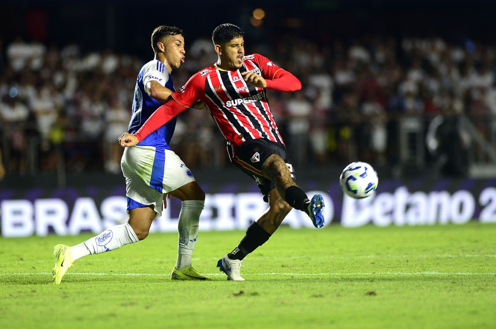 São Paulo x Cruzeiro no Campeonato Brasileiro — Foto: Marcos Ribolli