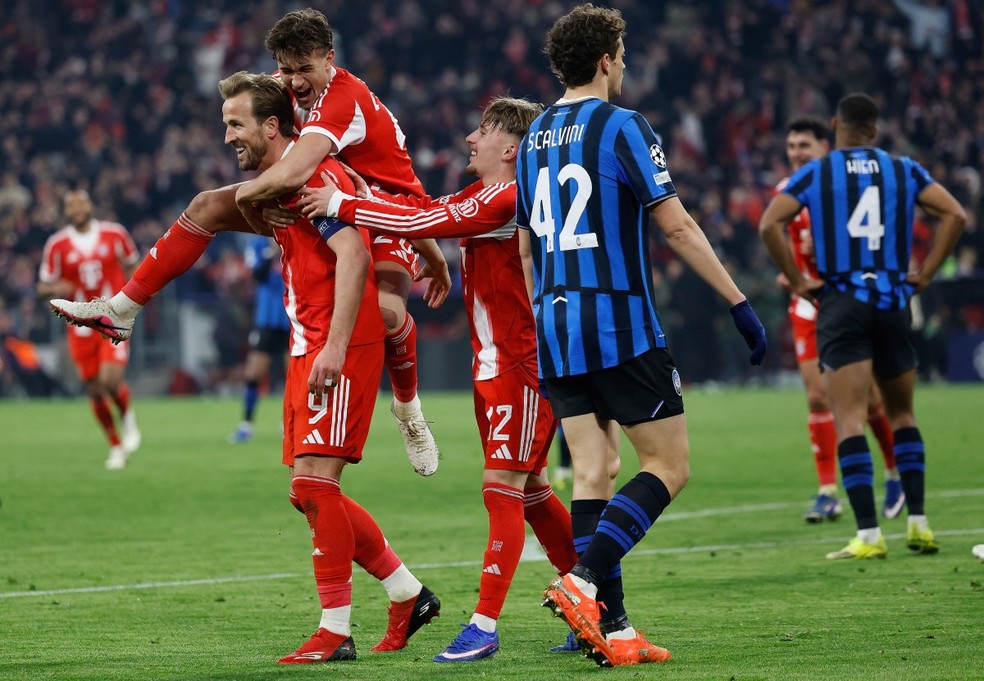 Bayern de Munique goleou a Atalanta por 10 a 2 no placar agregado, na Champions League — Foto: AFP