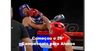 Começou o Campeonato de Boxe para Alunos