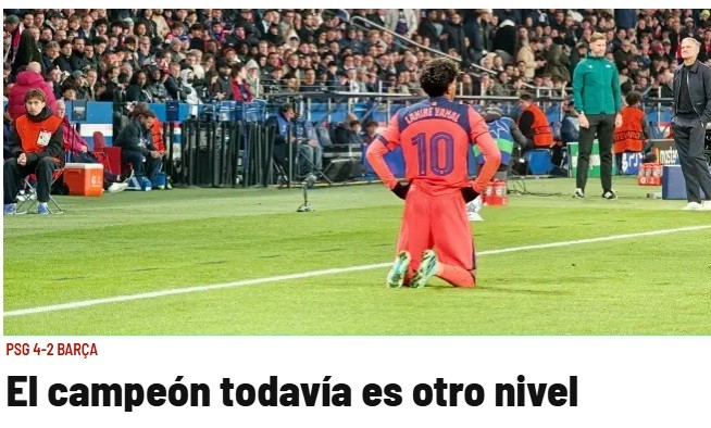 Jornais da Espanha se rendem ao PSG: "O campeão está em outro nível"