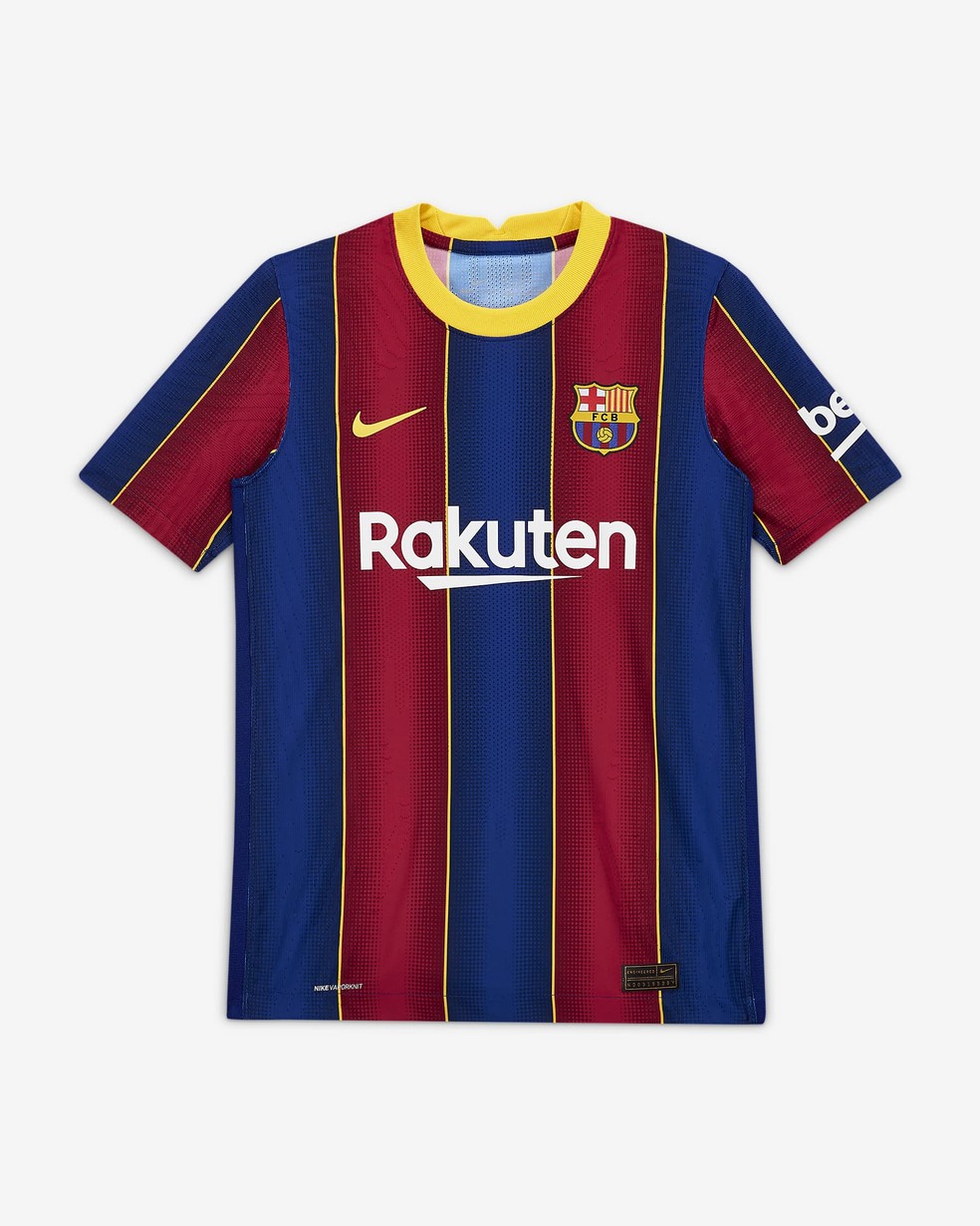 Nova camisa do Barcelona vendida em site mas sem alarde por