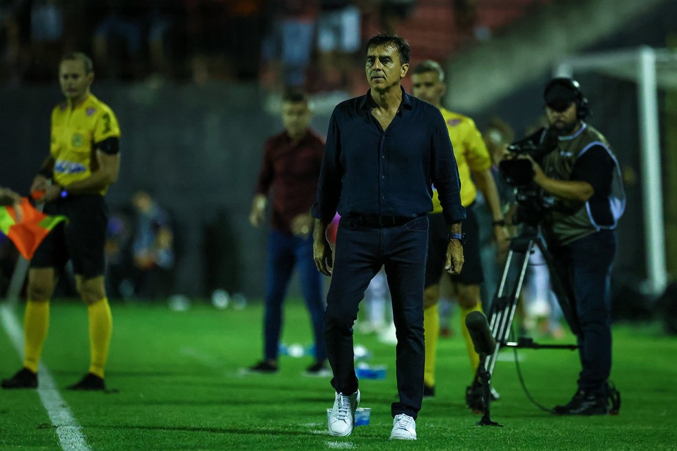 Quinteros, técnico do Grêmio — Foto: Lucas Uebel/Divulgação Grêmio